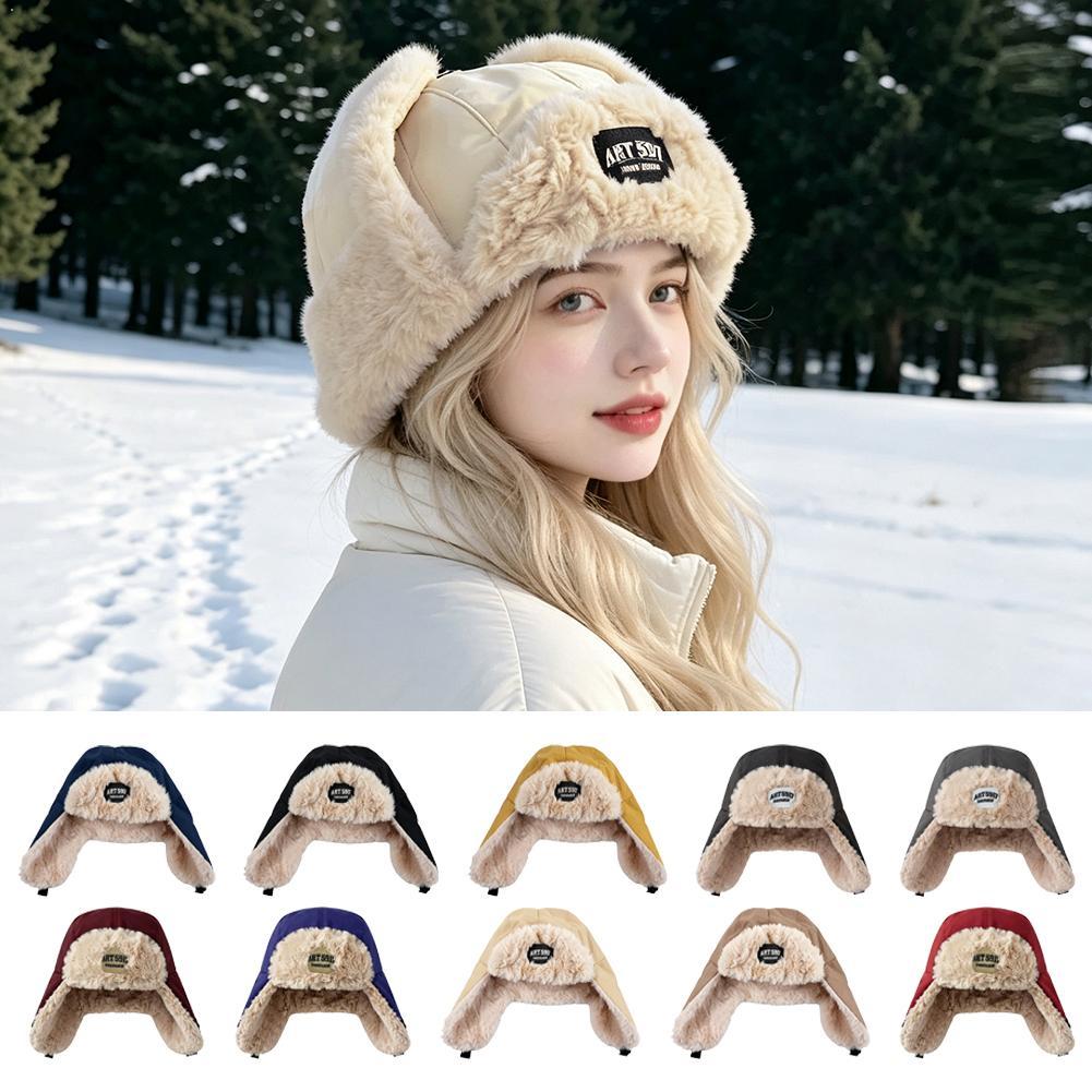 Trapper Hat Ear Flap - Winter Faux Fur Lined Trapper Hat
