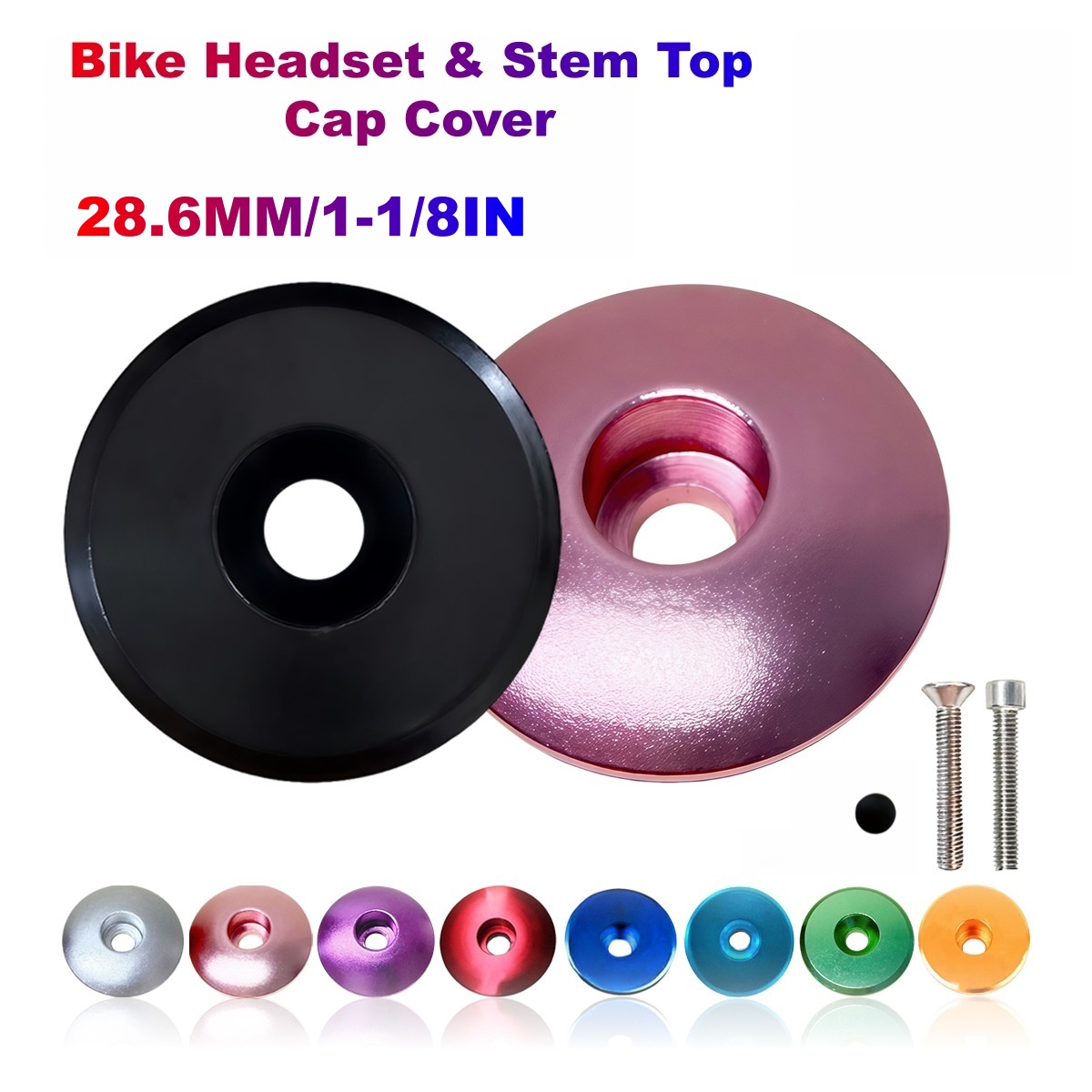 Snapback Hat Flat - 1-1/8 Inch Aluminum Bike Headset Top
