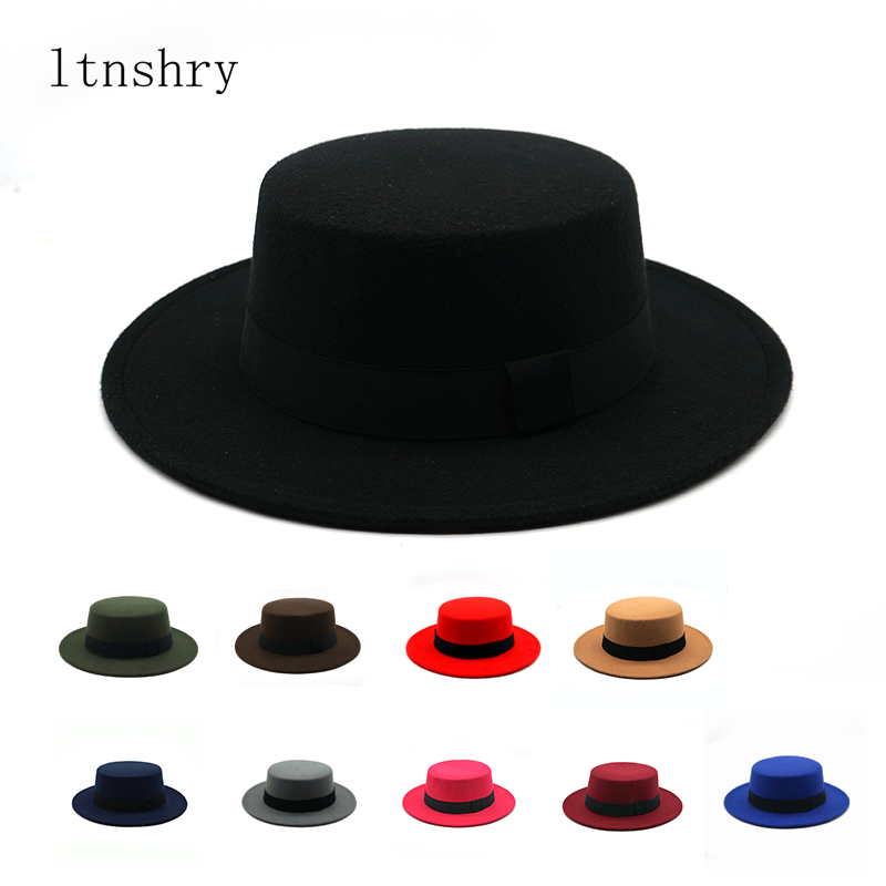 Fedora Hat Wool - Winter Autumn Imitation Woolen Women Men