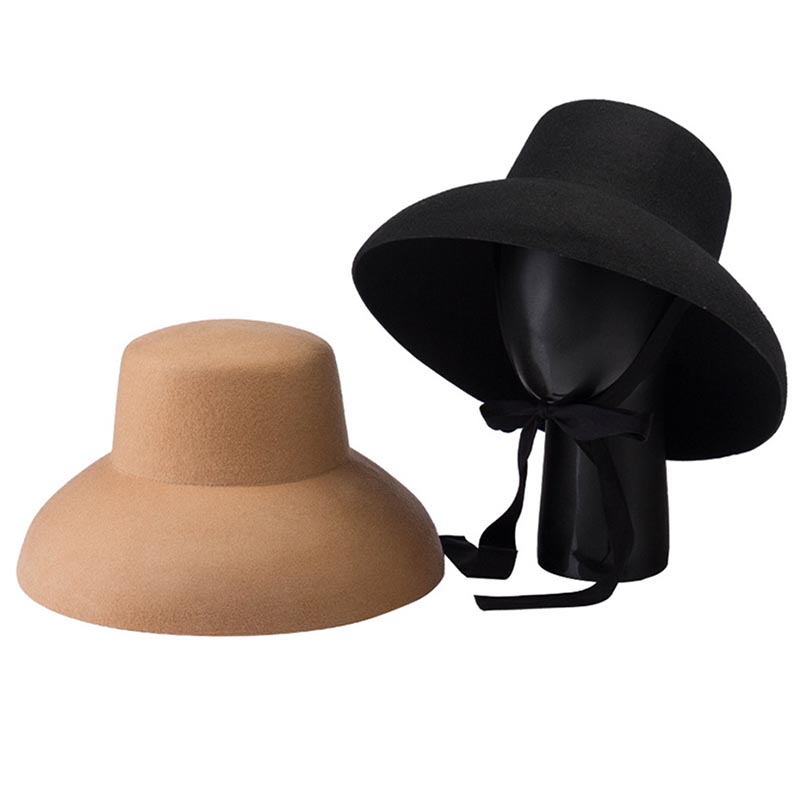 Retro Style Pure Wool Hat Wide - Fedora Hat Wool recension och pris