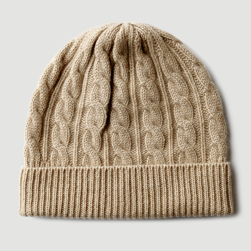 100% Pure Cashmere Knit Beanie - Beanie Cuffed Knit recension och pris