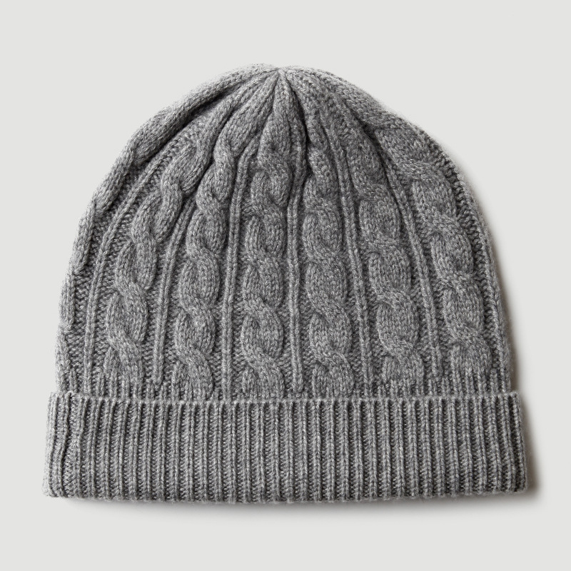 100% Pure Cashmere Knit Beanie - Beanie Cuffed Knit recension och pris