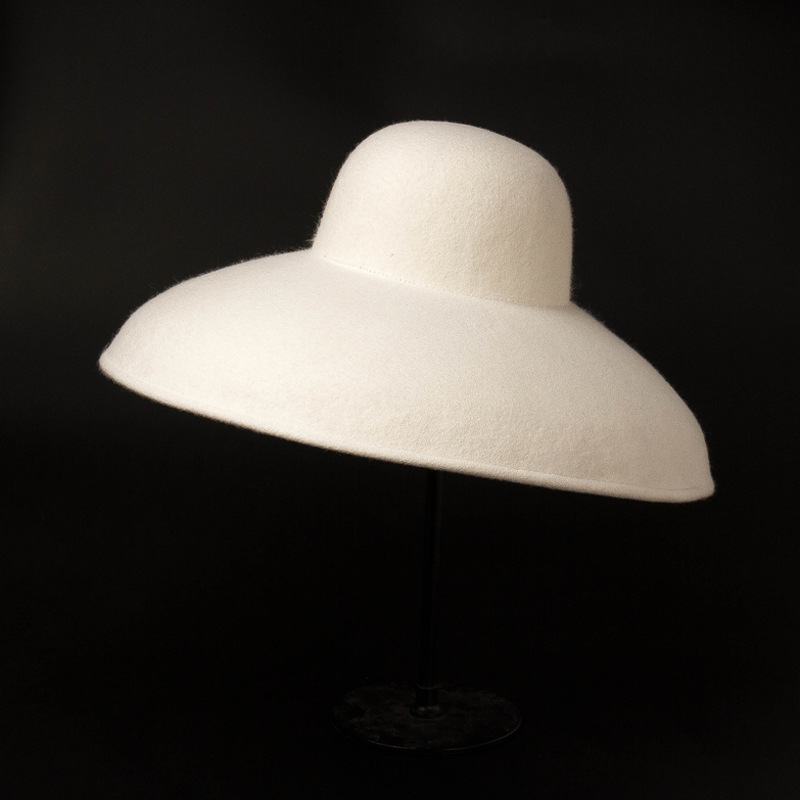 Classical Big Wide Brim Wool F - Fedora Hat Wool recension och pris