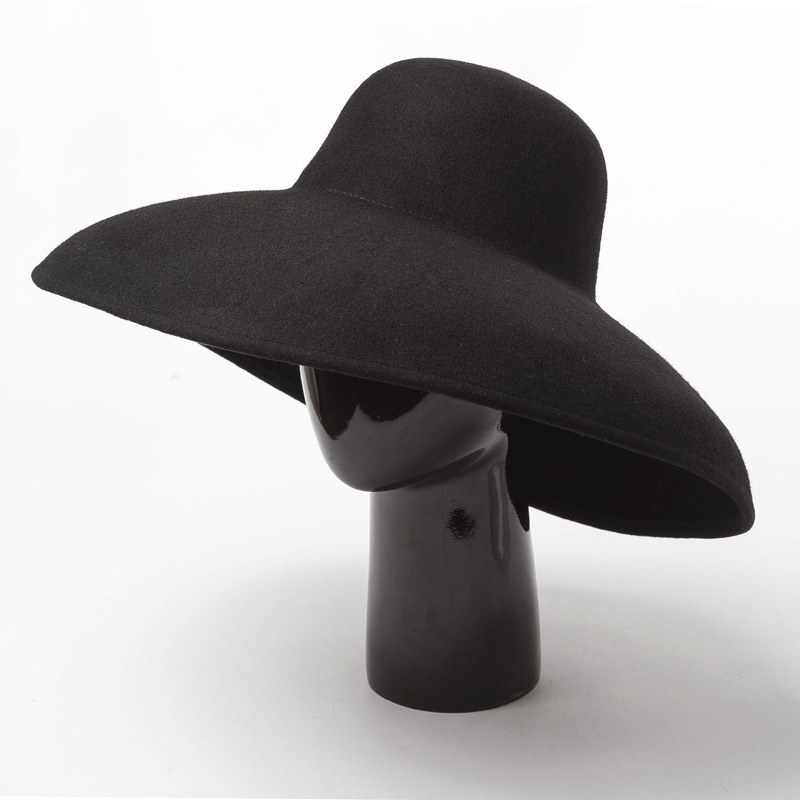 Classical Big Wide Brim Wool F - Fedora Hat Wool recension och pris