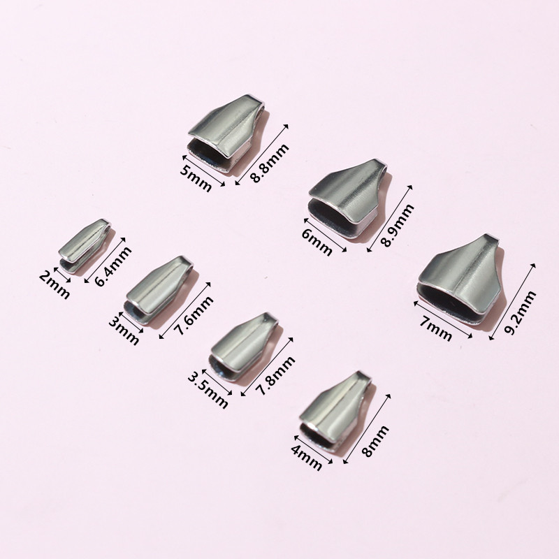 100pcs Stainless Steel 2-7mm F - Snapback Hat Flat recension och pris