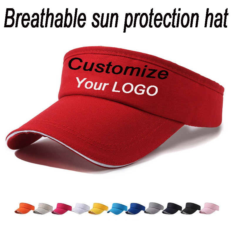 Custom Logo Empty Top Sun Viso - Visor Sun Hat recension och pris