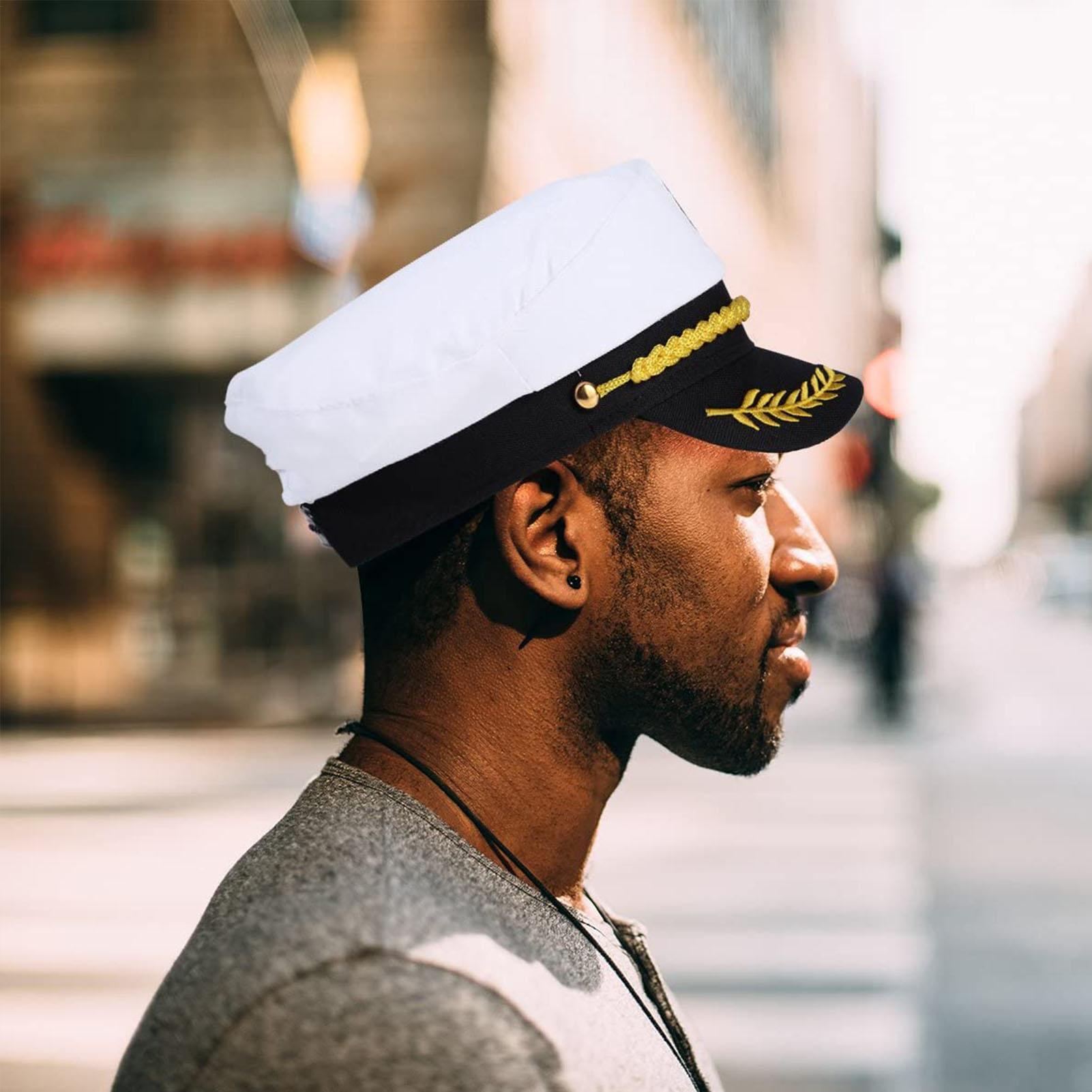 Adult Yacht-Sailor Captain Hat - Snapback Hat Flat recension och pris