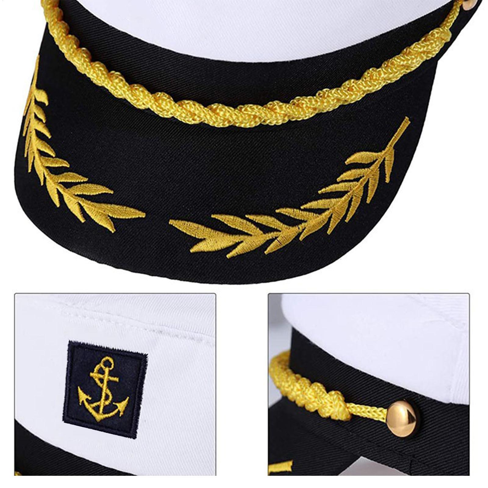 Adult Yacht-Sailor Captain Hat - Snapback Hat Flat recension och pris