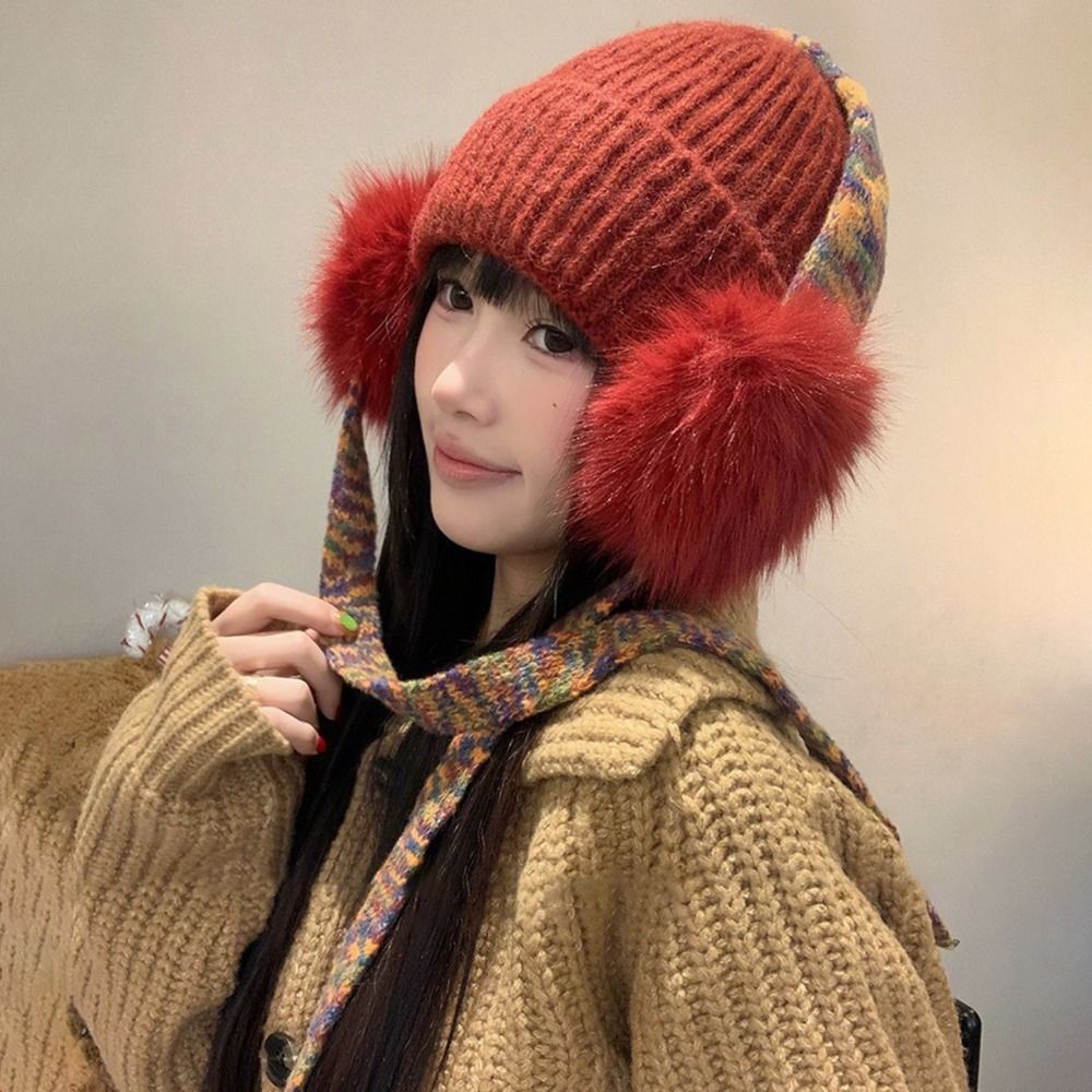 Daily Knit Ear Flap Beanie Fle - Beanie Cuffed Knit recension och pris