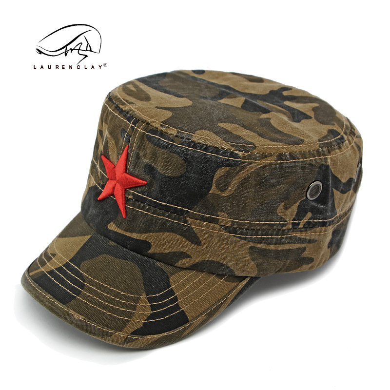 Men's Camouflage Flat Top Base - Dad Hat Cotton recension och pris