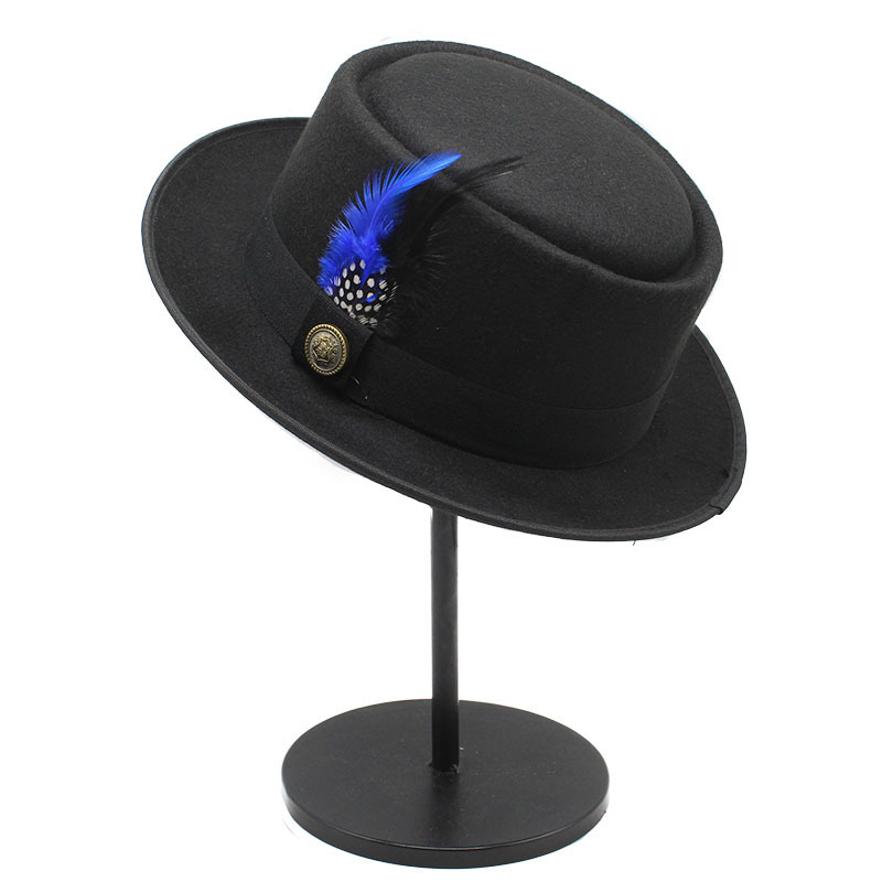 Vintage Pork Pie Hat Men Wide  - Fedora Hat Wool recension och pris