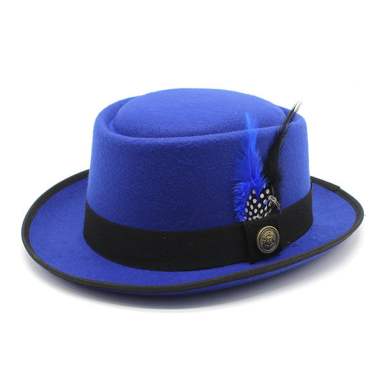 Vintage Pork Pie Hat Men Wide  - Fedora Hat Wool recension och pris