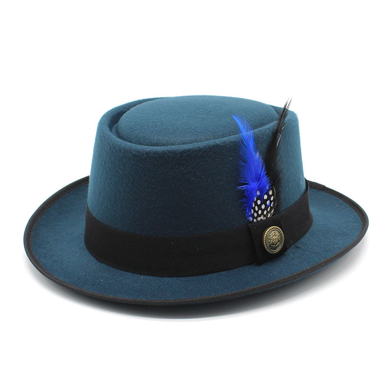 Vintage Pork Pie Hat Men Wide  - Fedora Hat Wool recension och pris