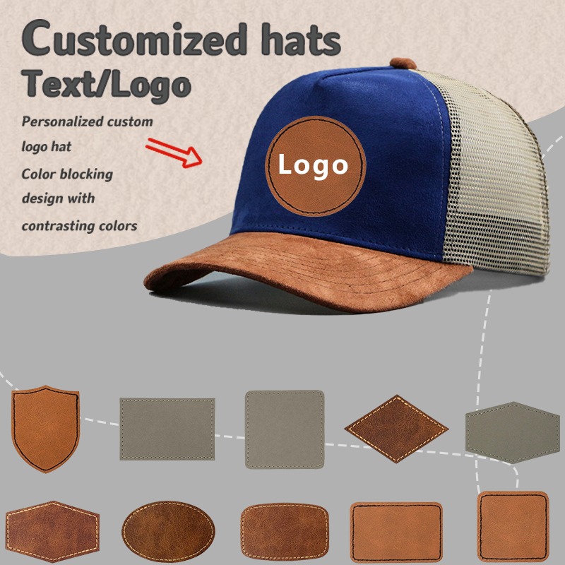Leather Label Custom Logo Five - Baseball Cap Structured recension och pris