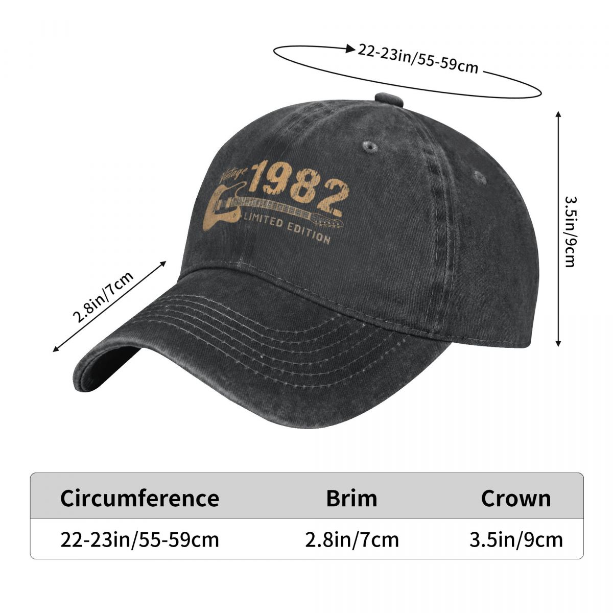 Washed Men's Baseball Cap Guit - Golf Cap Dad recension och pris