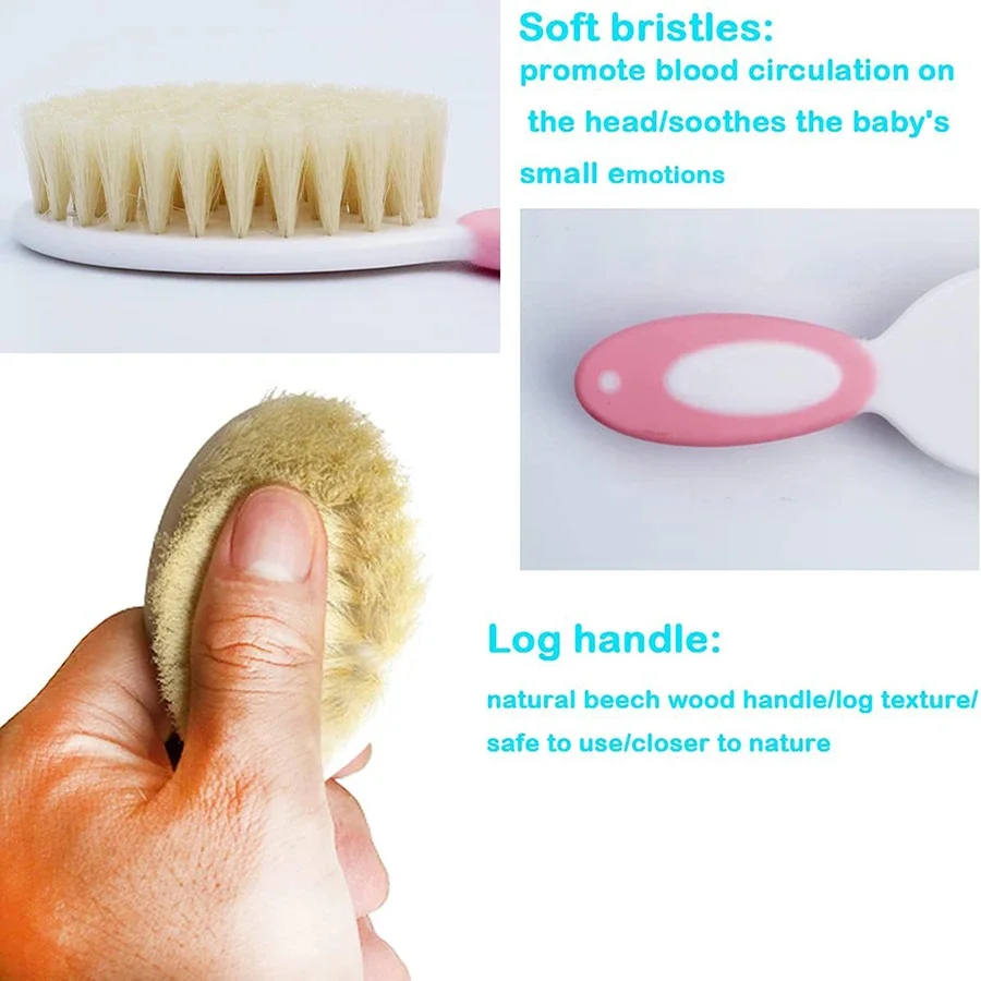Baby Hair Brush Set for Newbor - Swim Hat Silicone recension och pris