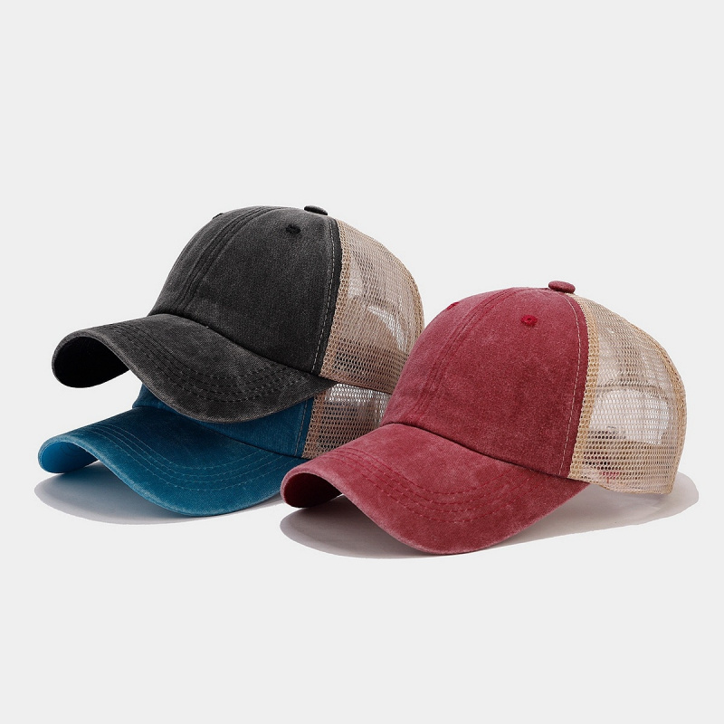 Vintage Washed Denim Mesh Back - Trucker Cap Mesh recension och pris