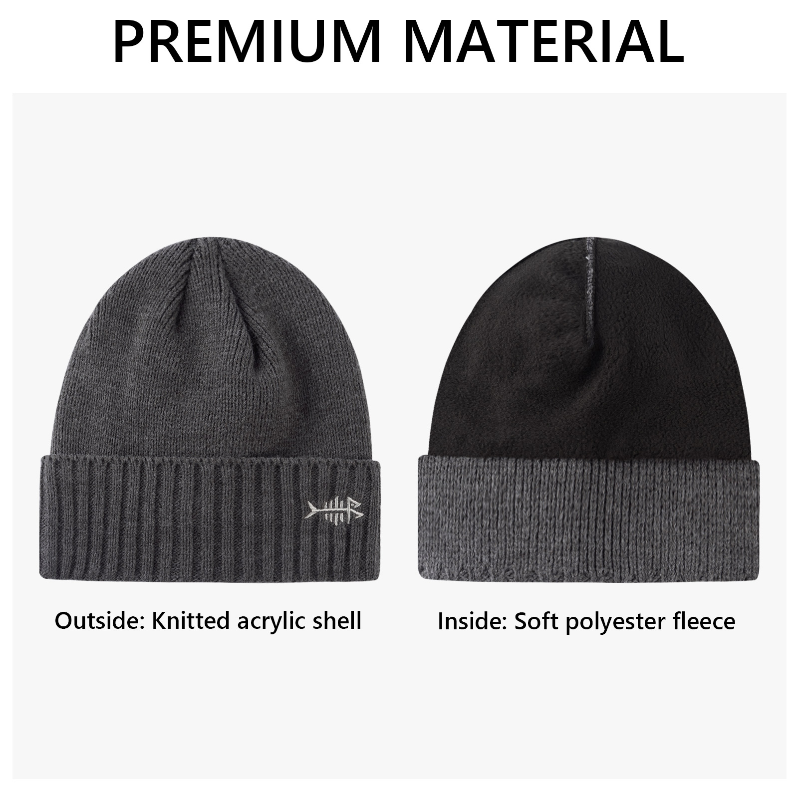 BASSDASH Winter Beanie Hats wi - Beanie Cuffed Knit recension och pris