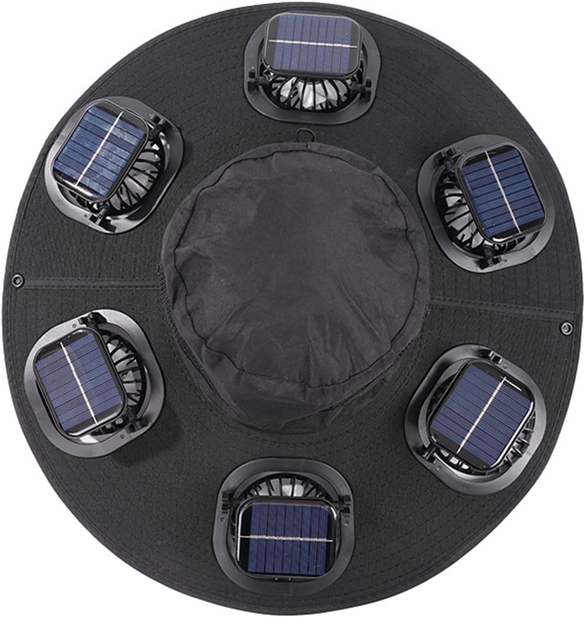 Hot 6 Fans Solar Fan Hat Breat - Sun Hat Wide Brim recension och pris