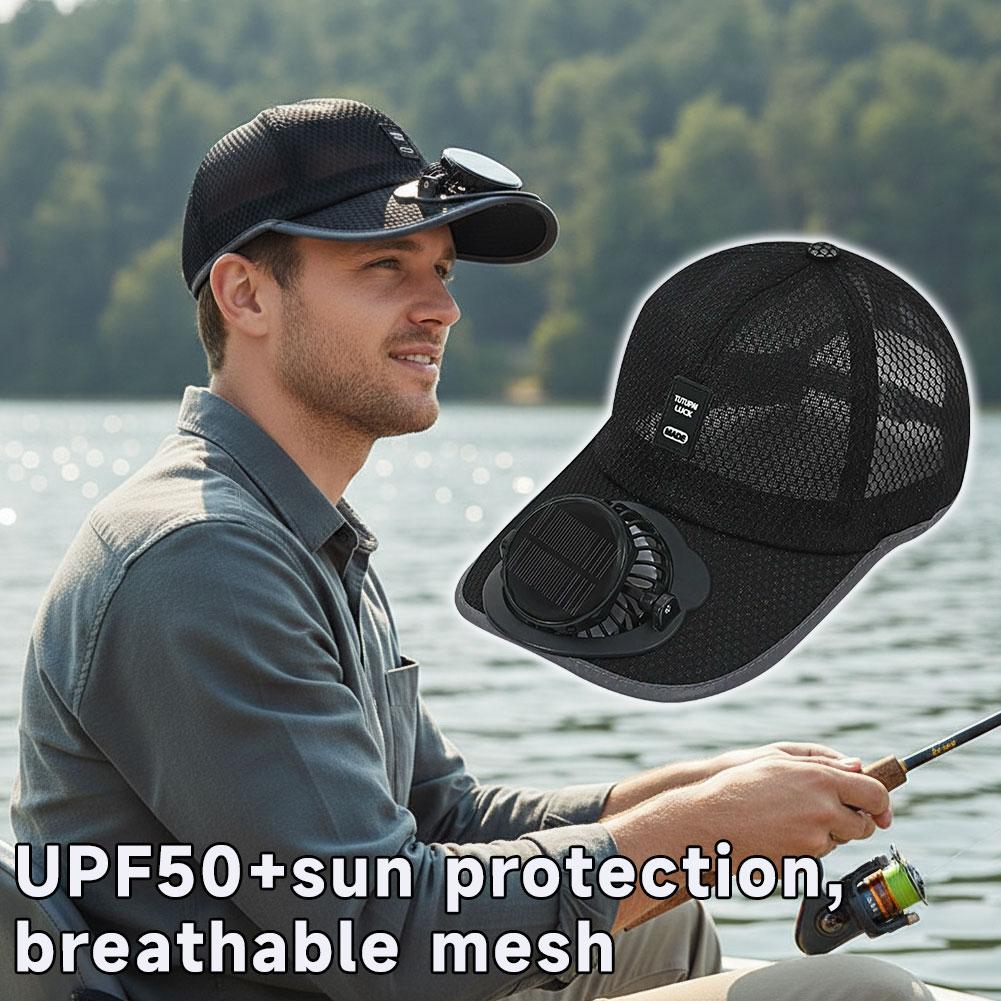 Mesh Baseball Hat With Solar P - Golf Cap Dad recension och pris
