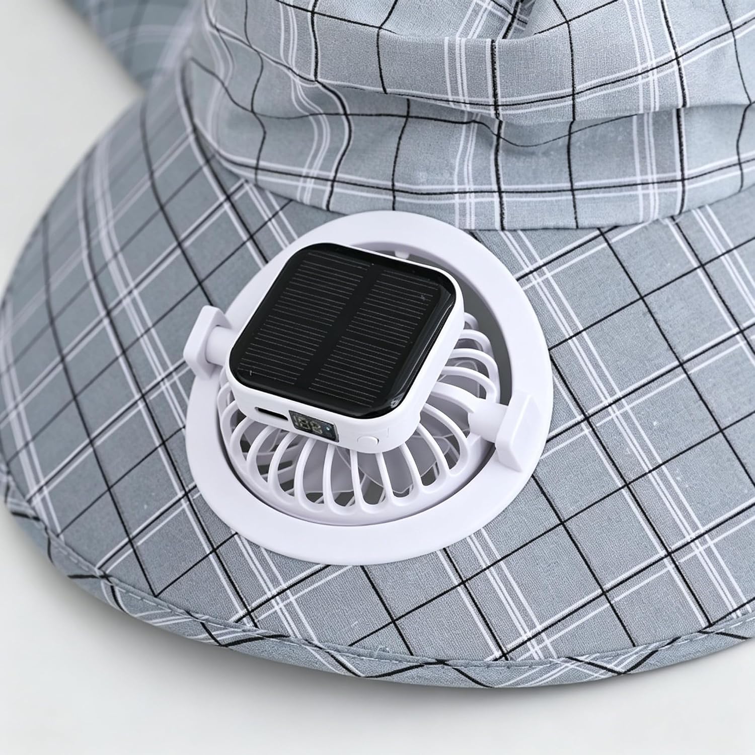 1PC Solar Power Neck Guard Fan - Visor Sun Hat recension och pris