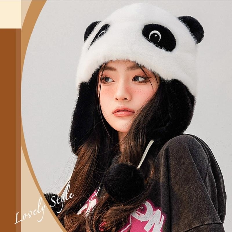 Panda Ear Hat Panda Earflap Ha - Trapper Hat Ear Flap recension och pris