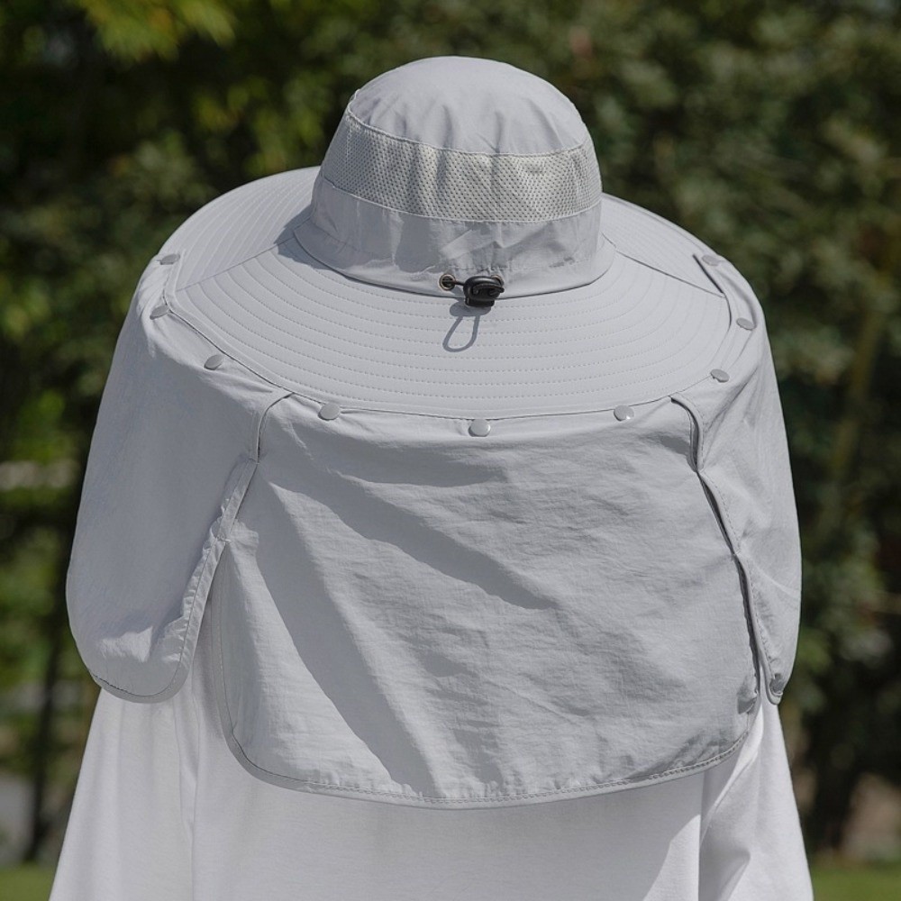 Simple Cloth Men Sun Hat Neck  - Bucket Hat Cotton recension och pris
