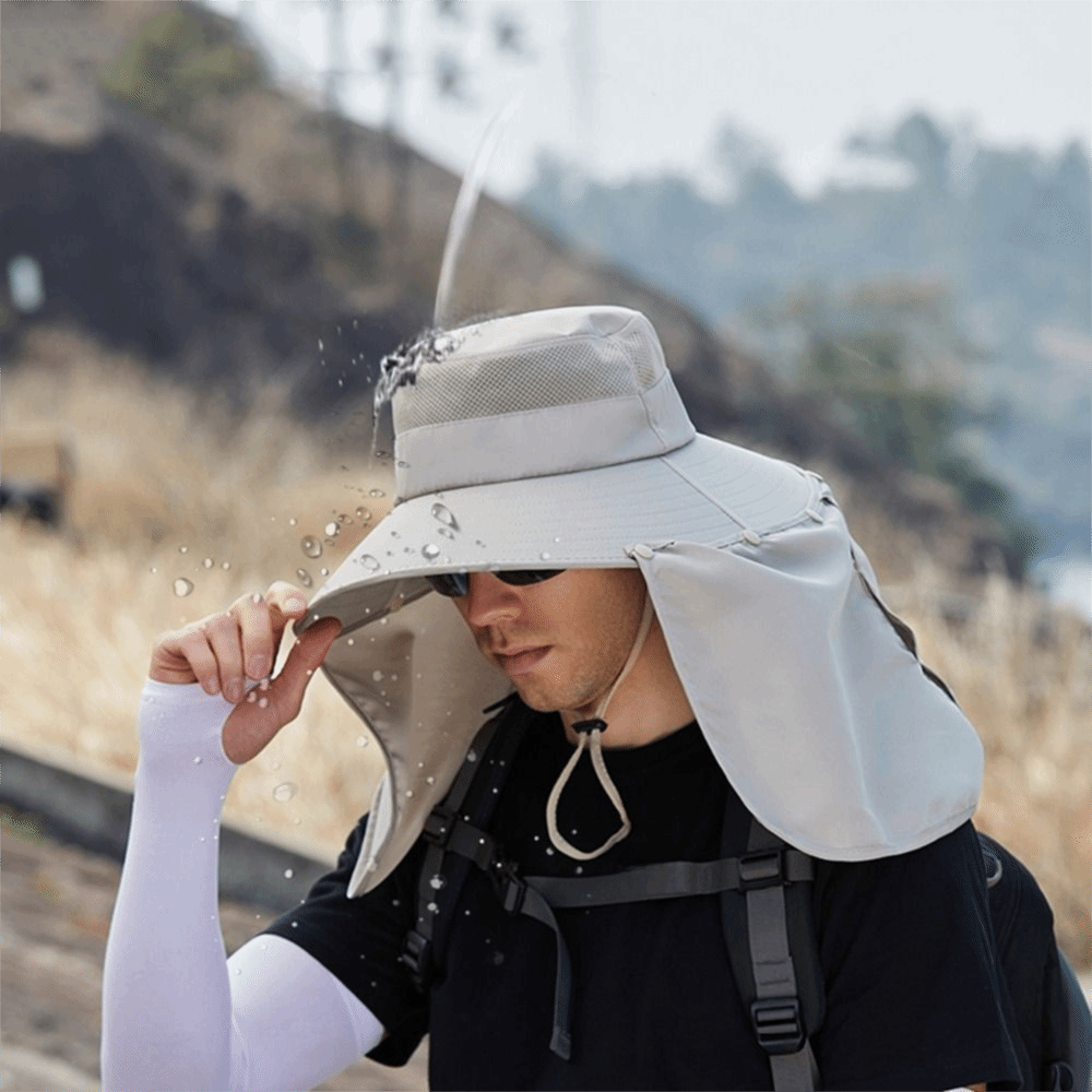 Simple Cloth Men Sun Hat Neck  - Bucket Hat Cotton recension och pris