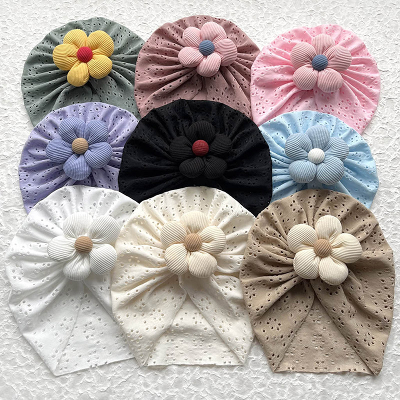 3D Flower Baby Turban Cap Summ - Dad Hat Cotton recension och pris