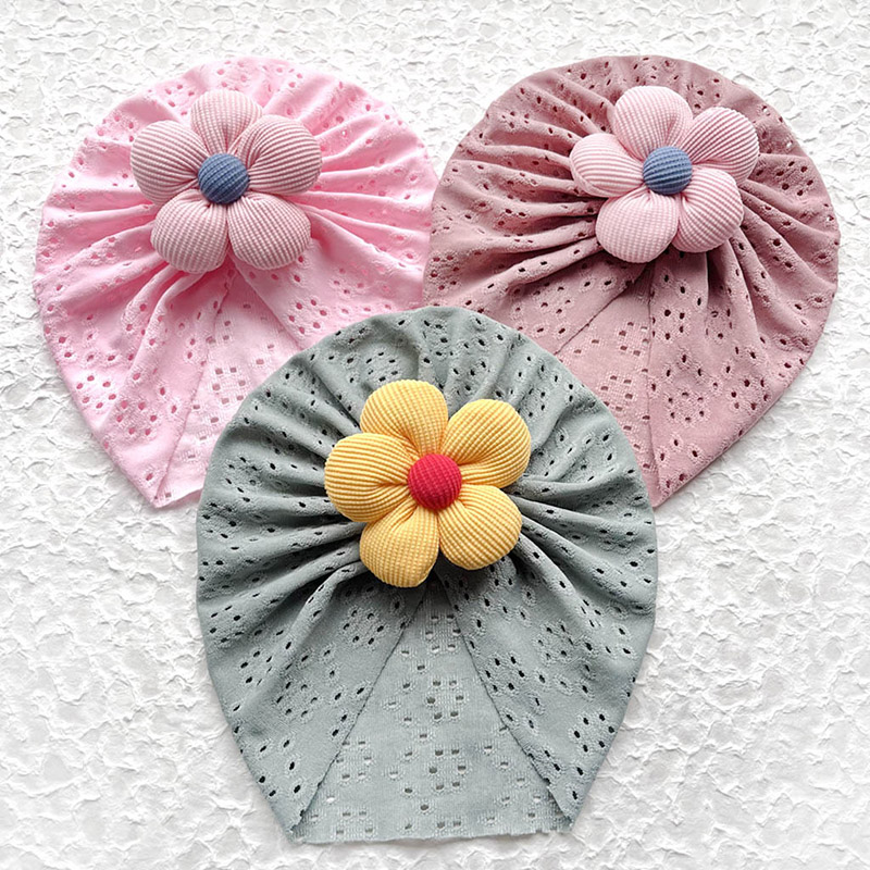 3D Flower Baby Turban Cap Summ - Dad Hat Cotton recension och pris
