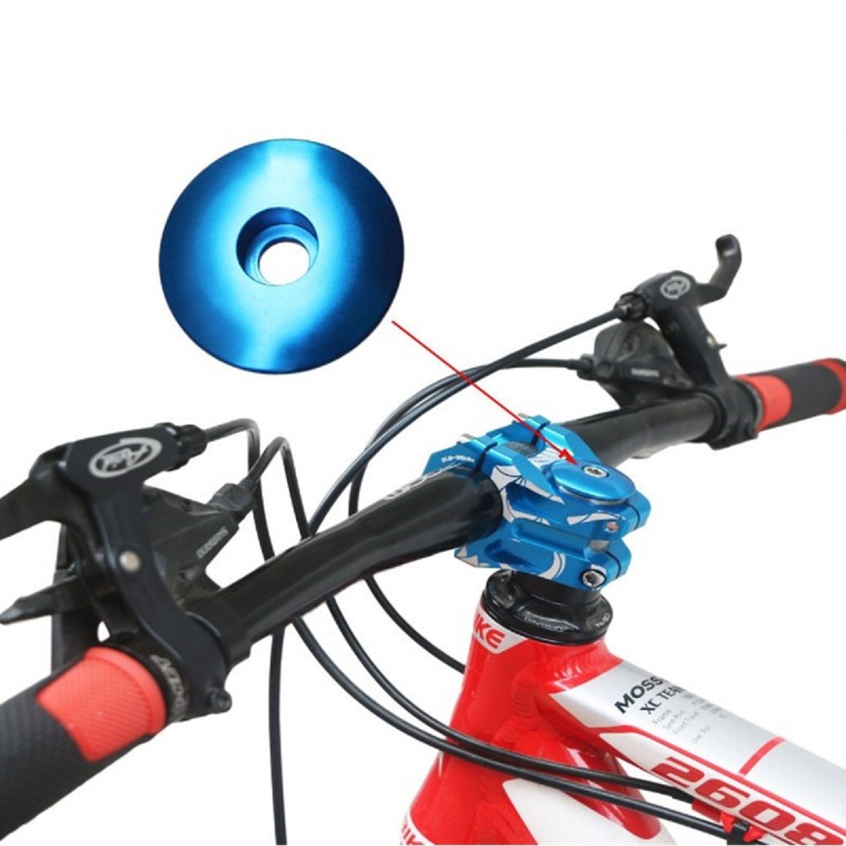1-1/8 Inch Aluminum Bike Heads - Snapback Hat Flat recension och pris