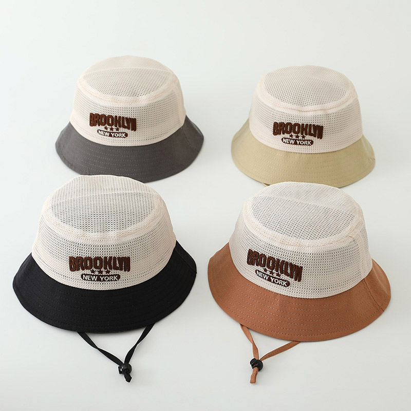 Letter Embroidered Baby Sun Ha - Bucket Hat Cotton recension och pris