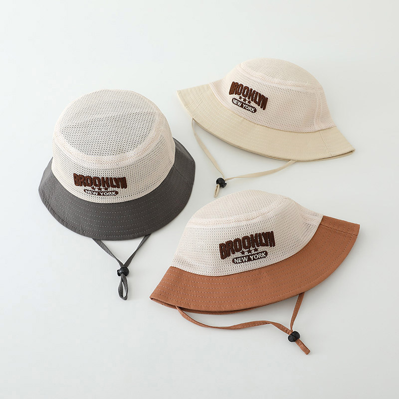 Letter Embroidered Baby Sun Ha - Bucket Hat Cotton recension och pris
