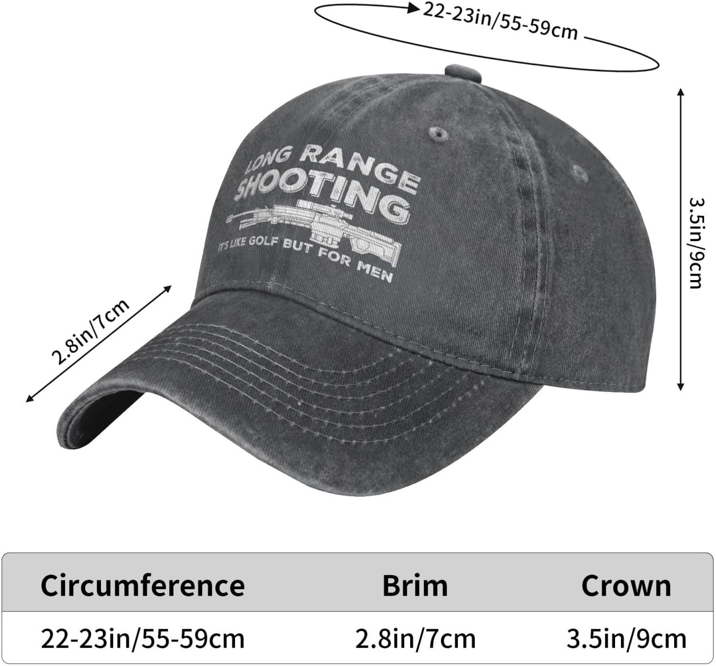 Funny Hat Long Ranges Shooting - Golf Cap Dad recension och pris