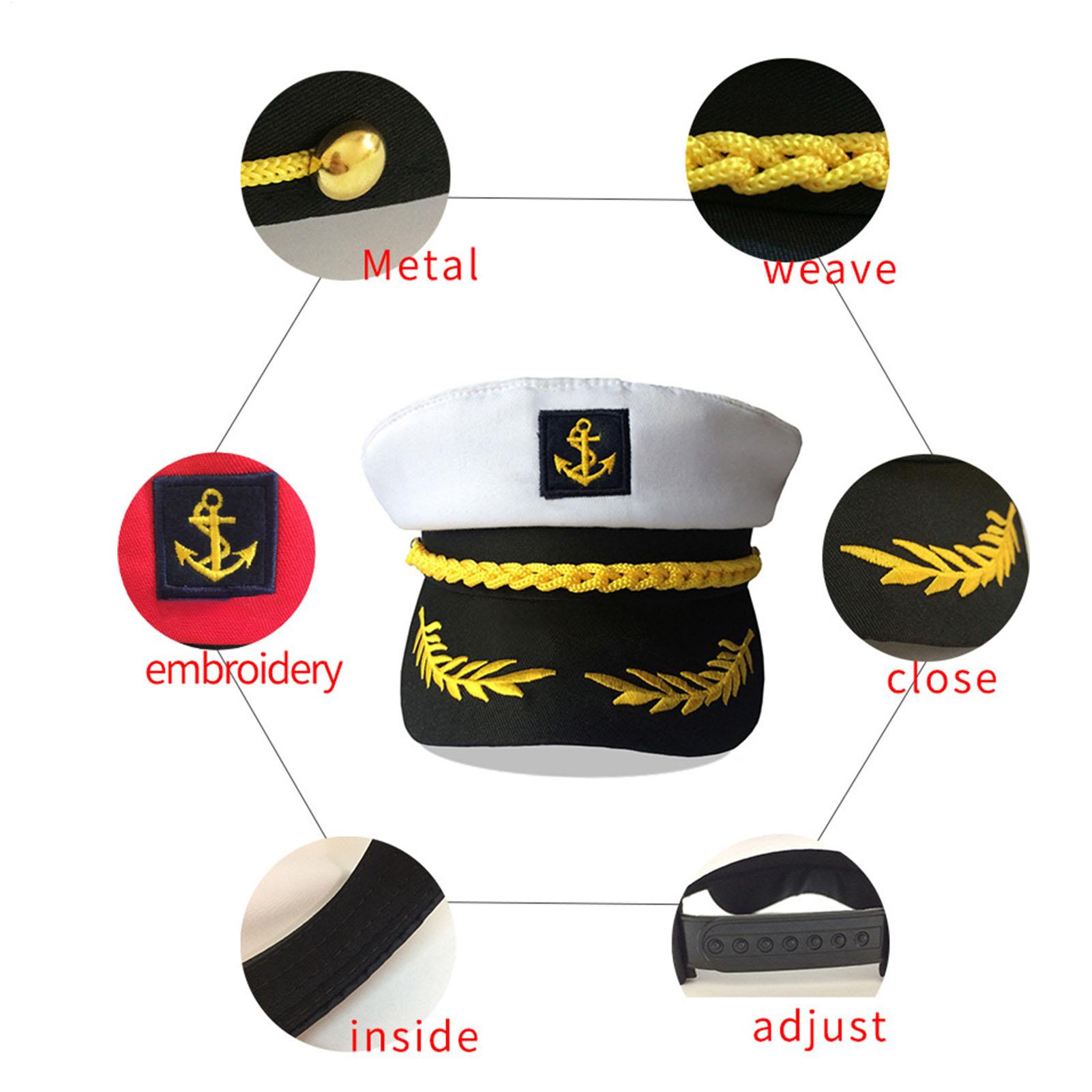 1pc Adult Yacht-Sailor Captain - Snapback Hat Flat recension och pris