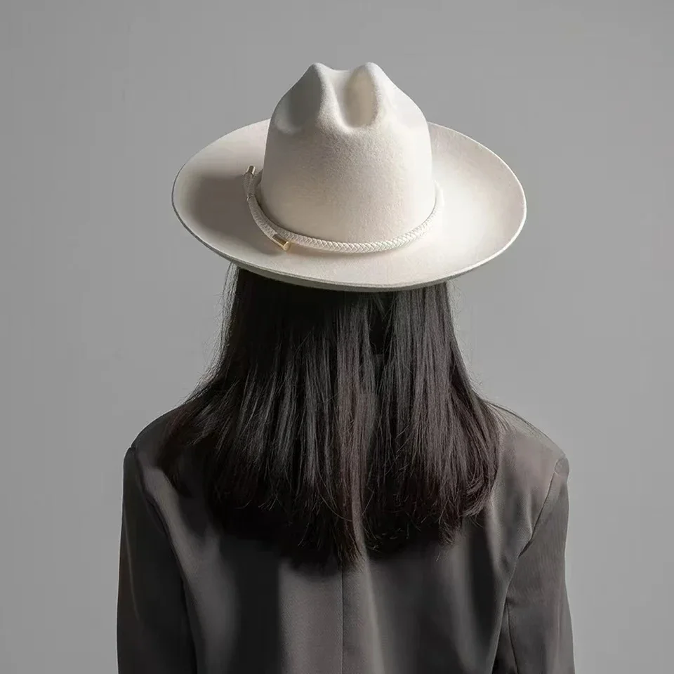 2025  New retro ins chic winte - Fedora Hat Wool recension och pris