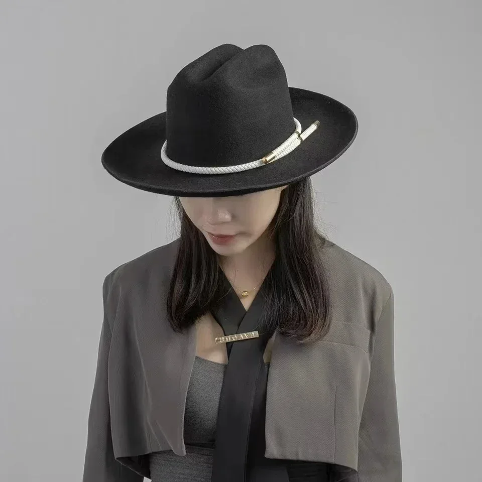 2025  New retro ins chic winte - Fedora Hat Wool recension och pris