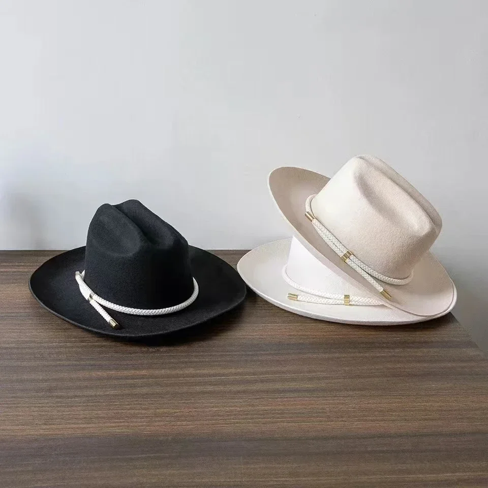 2025  New retro ins chic winte - Fedora Hat Wool recension och pris