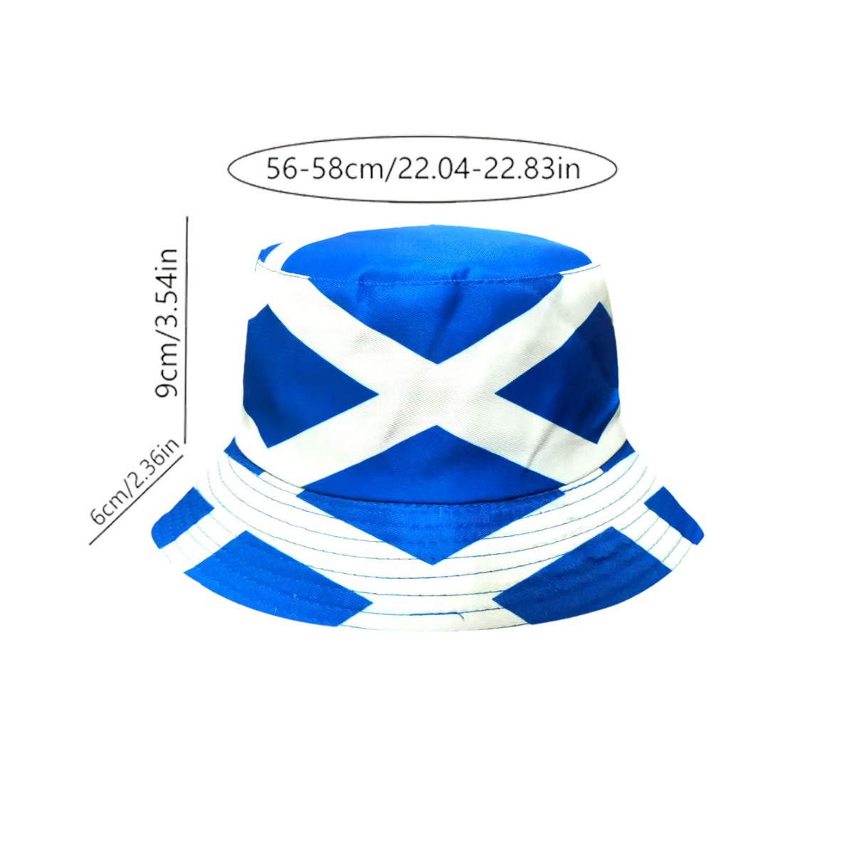 2026 Scotland Hot Sale Soccer  - Bucket Hat Cotton recension och pris