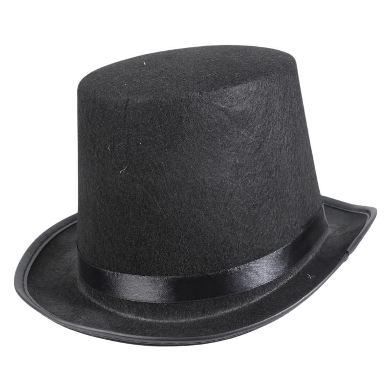 Retro Top Hat Magician Costume - Fedora Hat Wool recension och pris