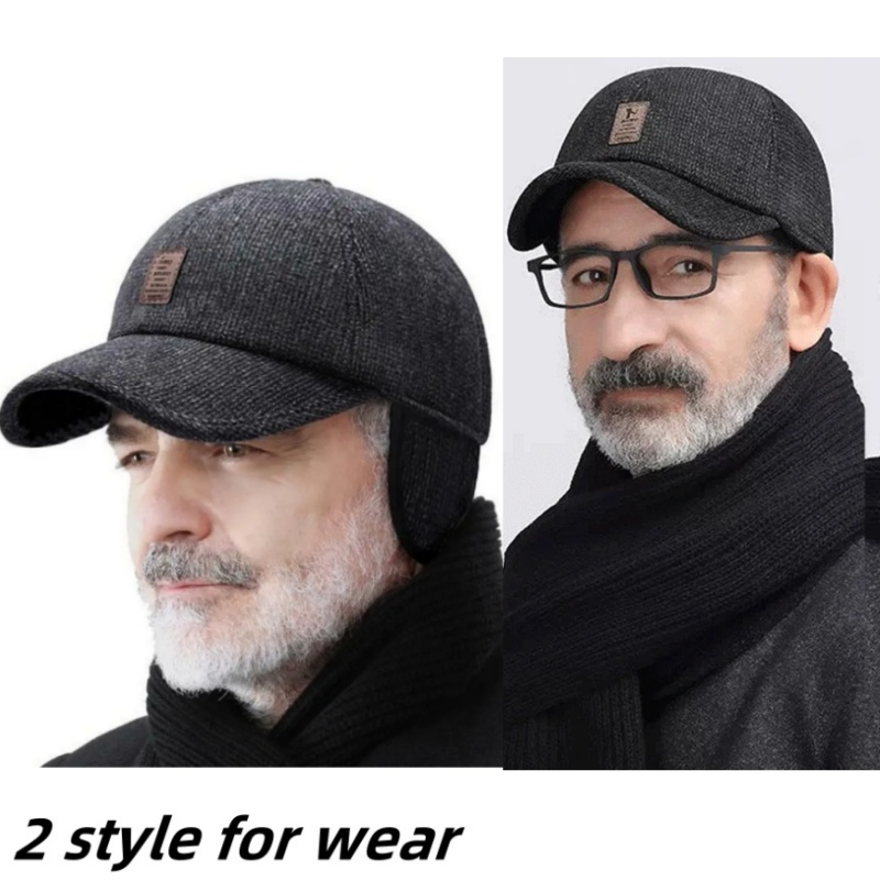 Men Autumn Winter Warm Cotton  - Golf Cap Dad recension och pris