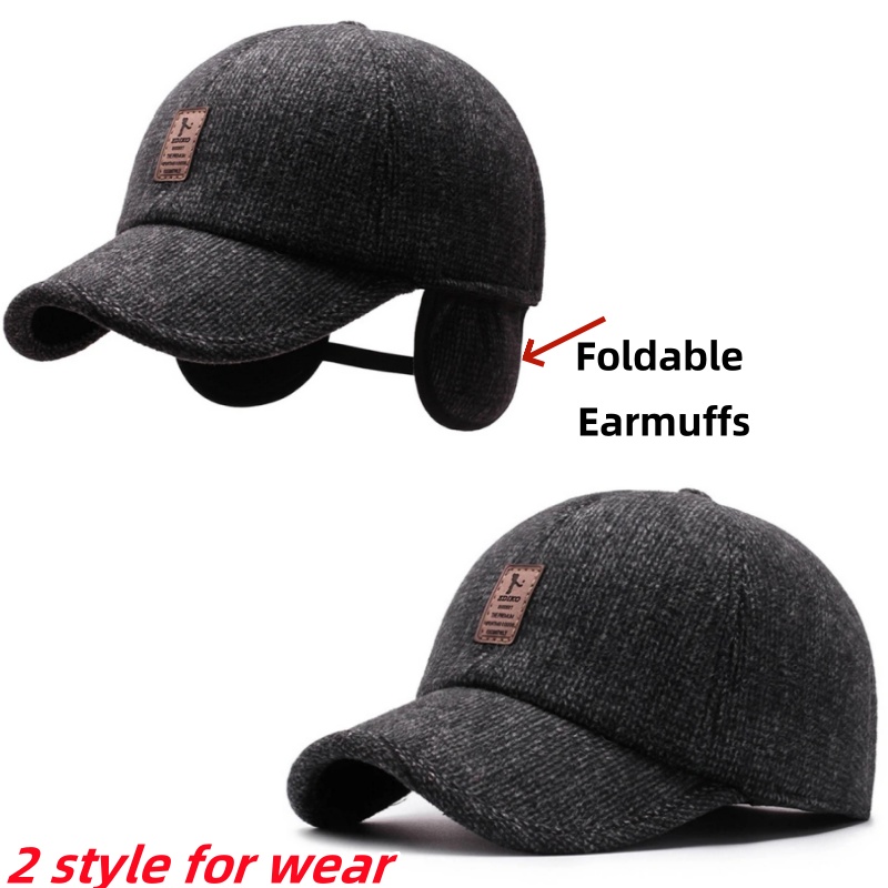 Men Autumn Winter Warm Cotton  - Golf Cap Dad recension och pris