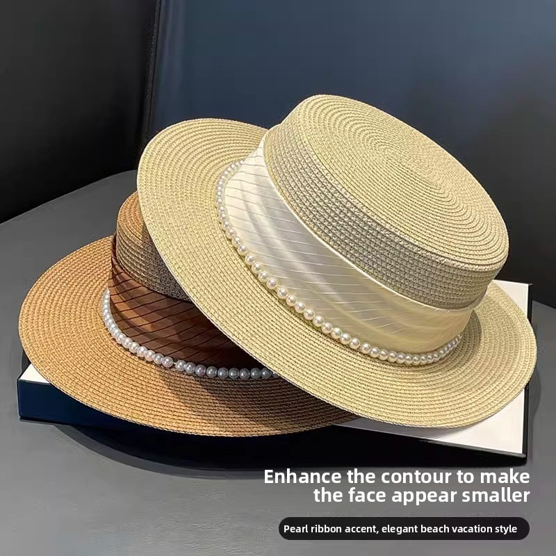 2025 New Style Hat Retro Flat  - Sun Hat Wide Brim recension och pris