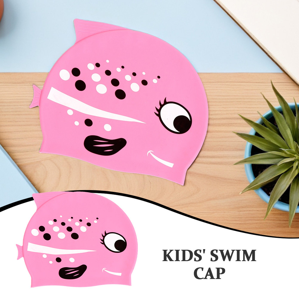 2Pcs Kids Cartoon Fish Silicon - Swim Hat Silicone recension och pris