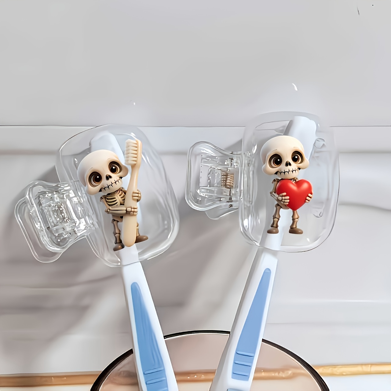 2pcs Skull Portable Toothbrush - Skull Cap Helmet Liner recension och pris