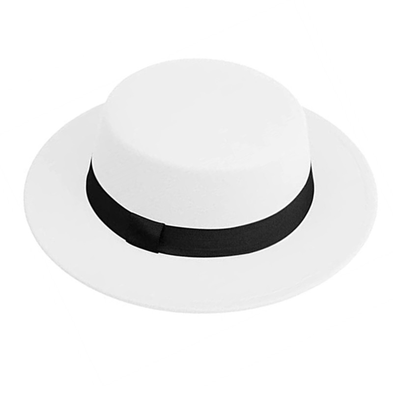 Men Women White Fedora Hat Fla - Fedora Hat Wool recension och pris