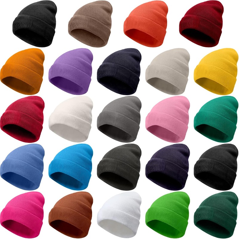 1pc Winter Warm Thick Beanie H - Beanie Cuffed Knit recension och pris