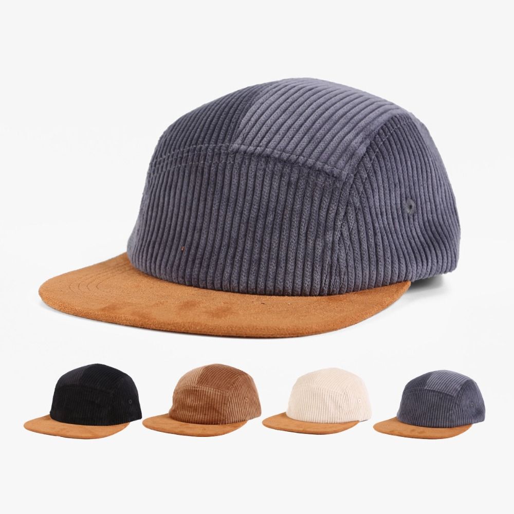 Versatile Retro Flat Brim Base - Corduroy Cap 5 Panel recension och pris