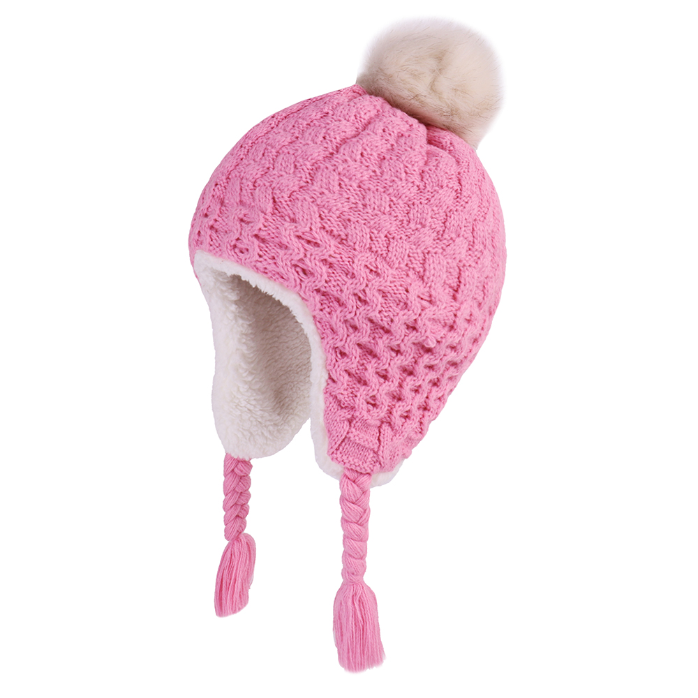 Baby Winter Knit Earflap Hats  - Trapper Hat Ear Flap recension och pris