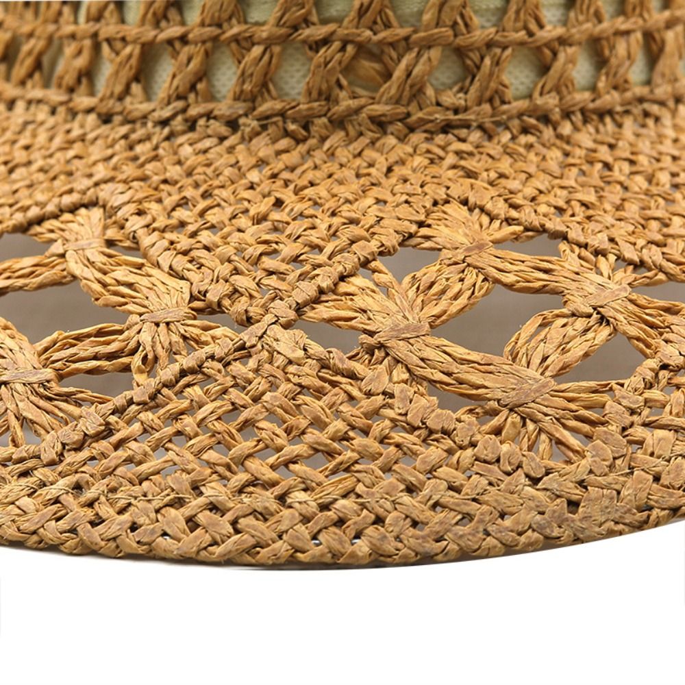 Vintage Wide Brim Hollow Straw - Cowboy Hat Straw recension och pris
